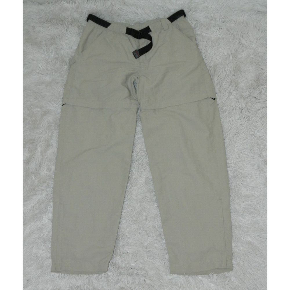 The North Face Pants Girls X-Large Convertible‎ Tan Khaki Shorts Belt Included
